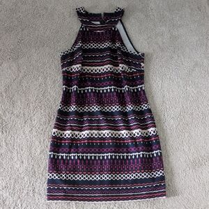 Trina Turk Multicolor Striped Mini Dress